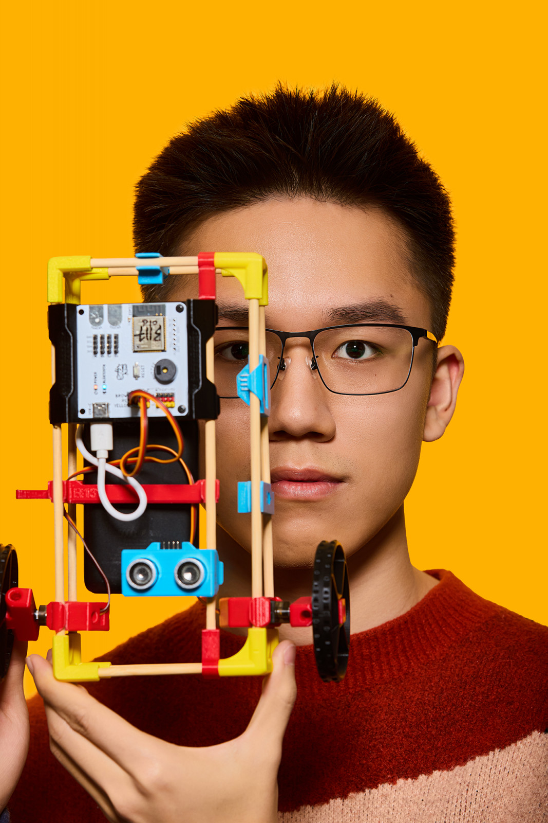 Chong Ing Kai co-founded Stick ’Em with Huh Dam Adam, Tew Jing An and Chong Kai Jie in 2020 to break barriers in STEAM education (Photo: Darren Gabriel Leow)