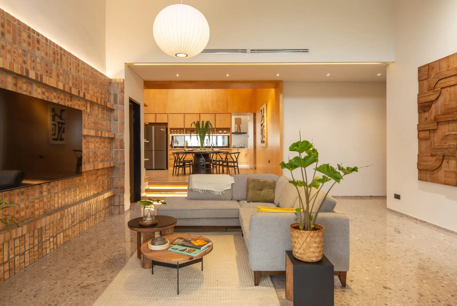 The home’s green initiatives extend beyond material choices to include locally sourced furnishings and decorative elements (Photo: Ameen Deen)