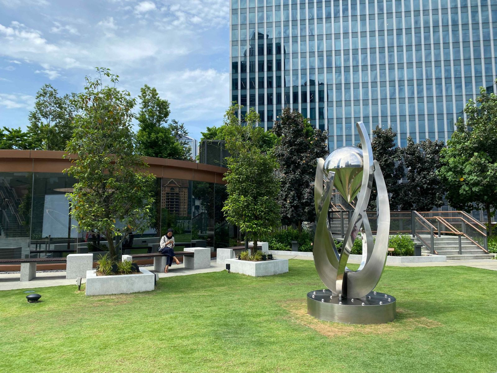 Carefully designed pockets of greenery throughout the park for respite and inspiration (Photo: Pentago)