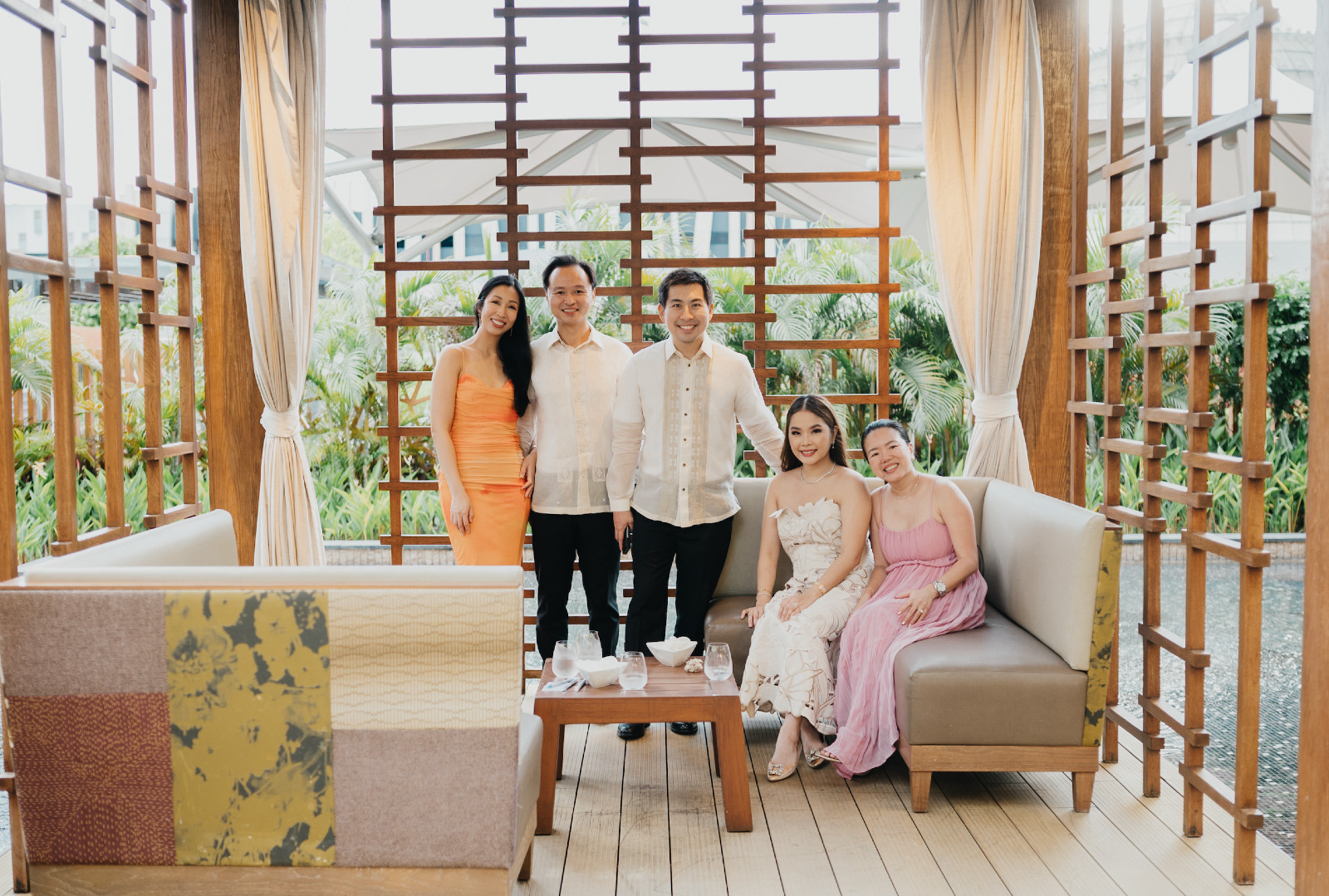 Bianca and Terence Lok, Dustin and Carmy Cheng, Lace Tan