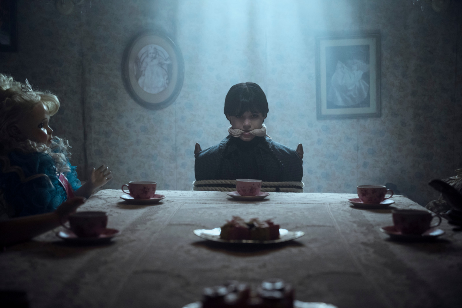 Wednesday. Jenna Ortega as Wednesday Addams in episode 201 of Wednesday. Cr. Helen Sloan/Netflix © 2025