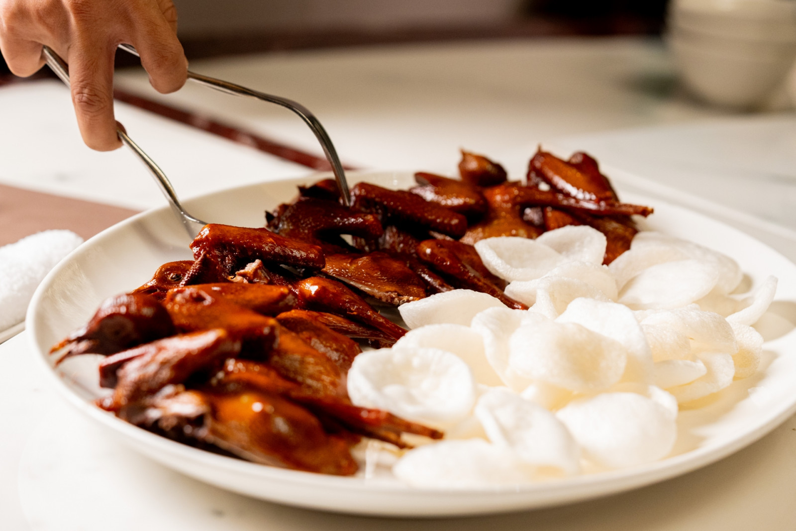 Roast baby pigeon by East Ocean Palace