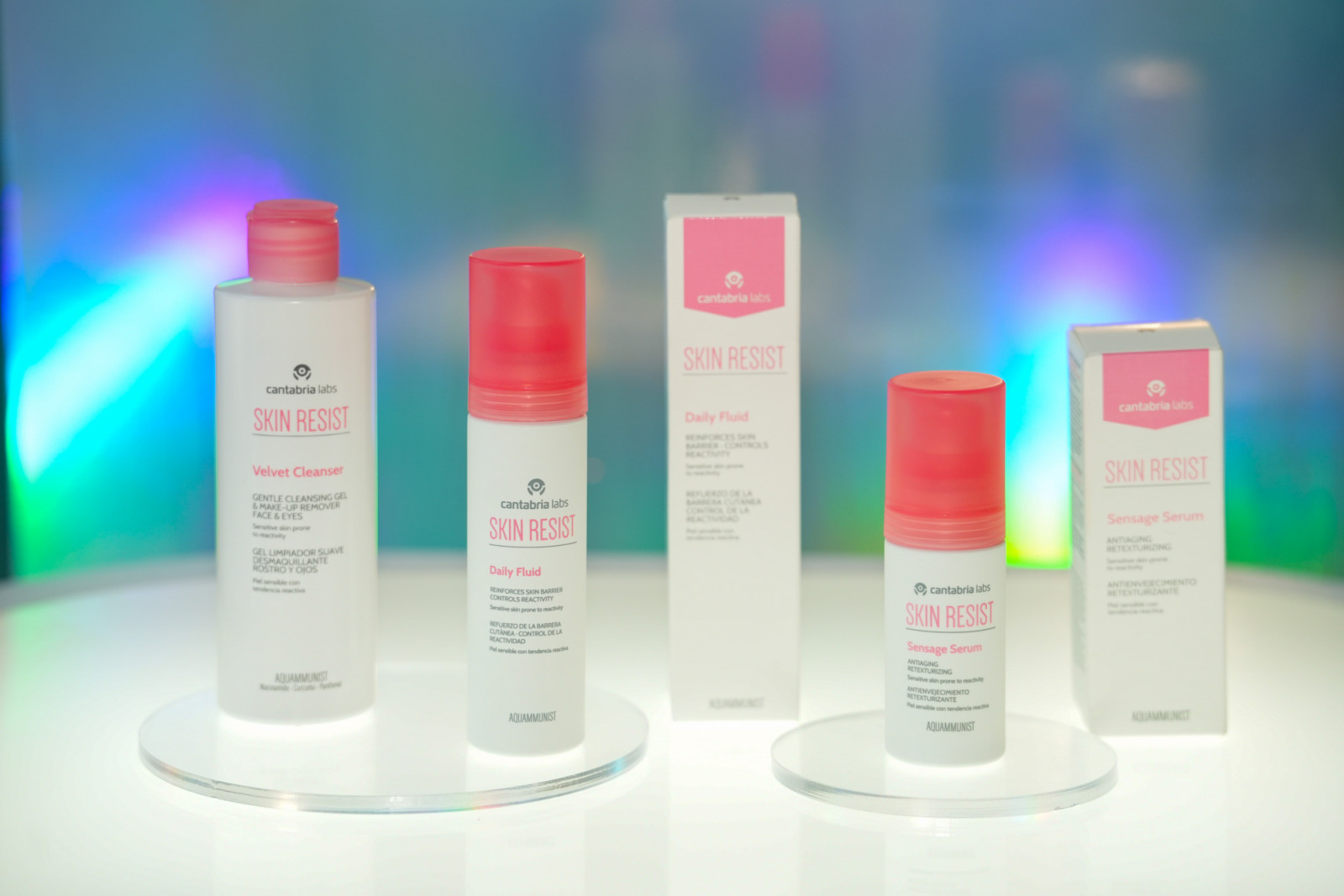 Skin Resist is a new skincare brand backed by Cantabria Labs and designed specifically for the care of sensitive and reactive skin (Photo: courtesy of DMark Beauty)