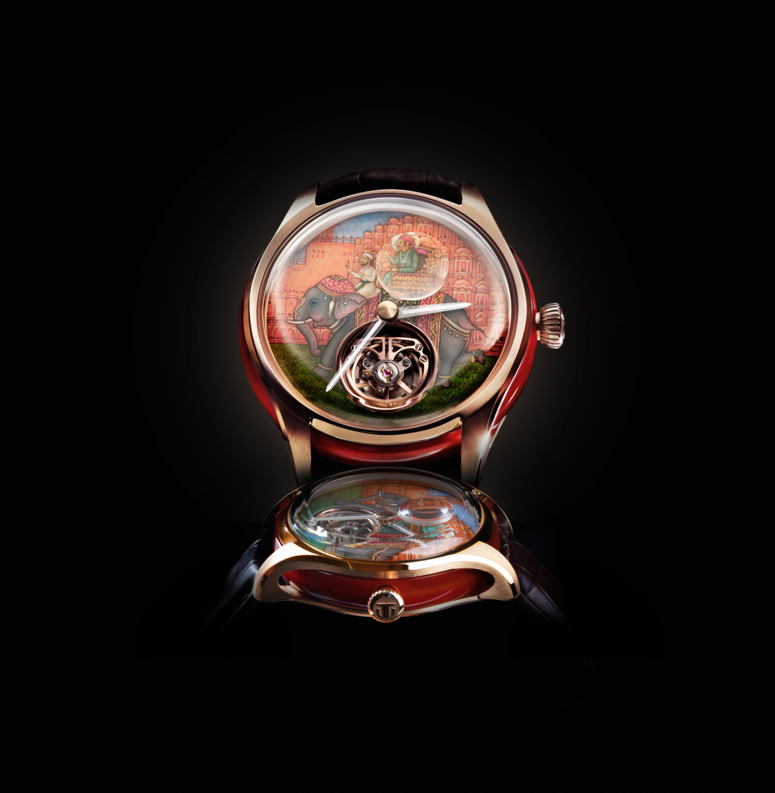 The Titan Jalsa features age-old Indian metier d'art on the dial