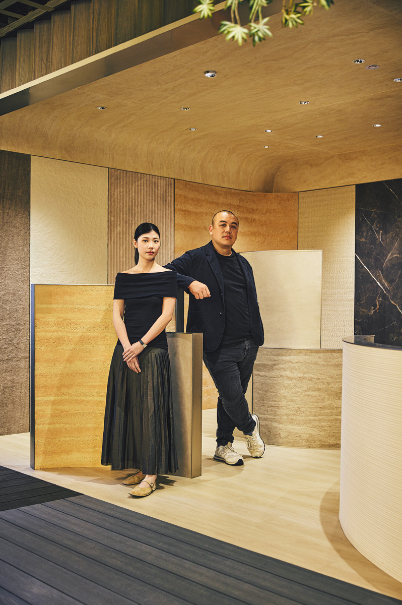 Mae Chu (left) and Lin Weizhang, partner and founder of Superfat Designs, winners of Best Show Unit (Readers’ Choice) at Tatler Homes Design Awards 2025