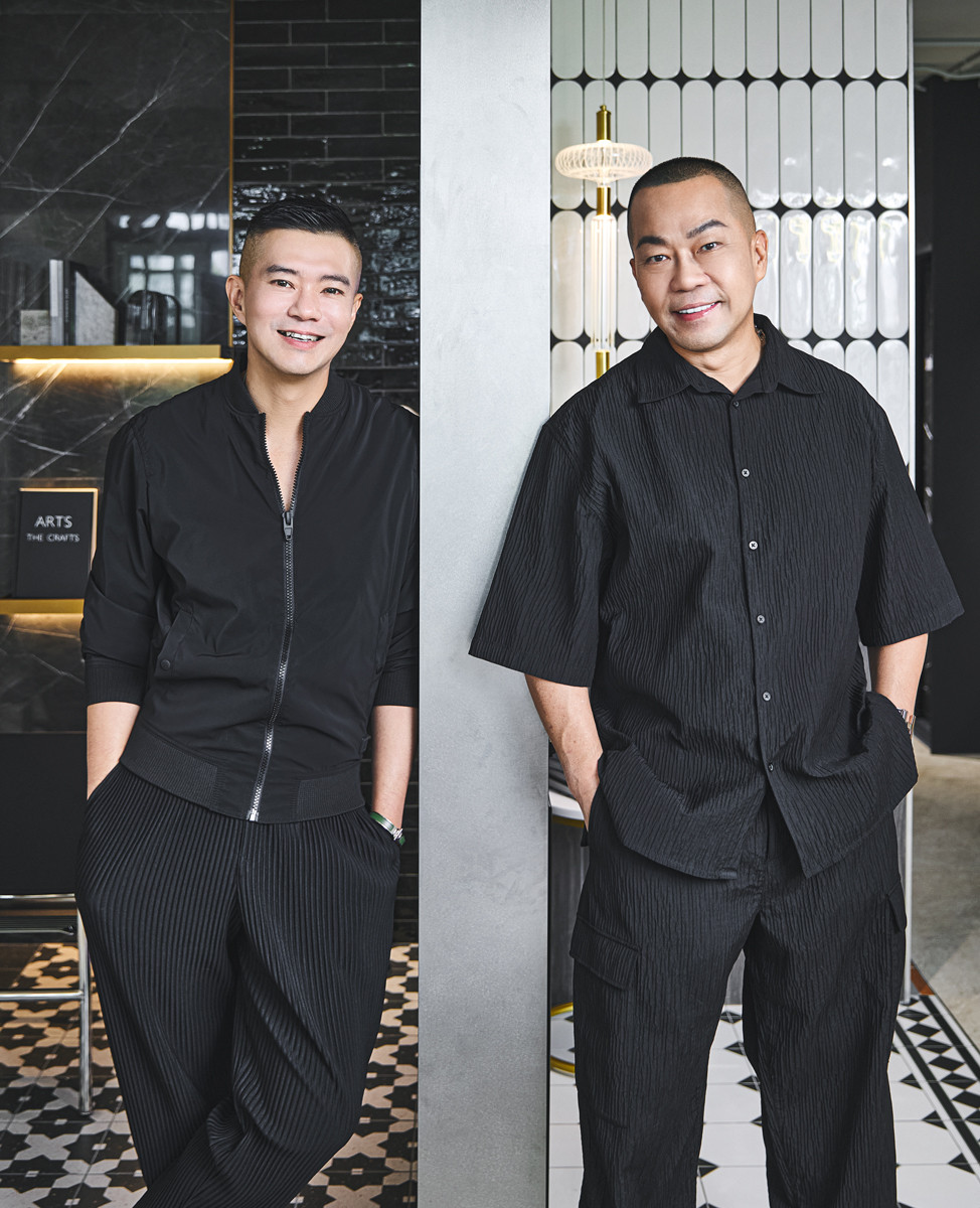 Jeremy Tay (left) and Michael Ong (right), founders of Prestige Global Design, winner of Best Luxury Concept (Readers’ Choice) at Tatler Homes Design Awards 2025