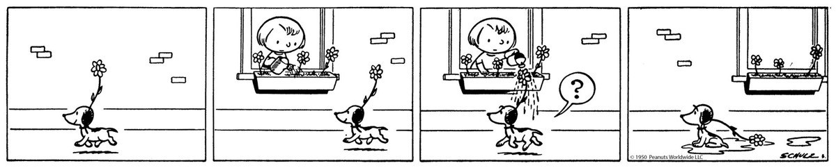 Snoopy debut in 1950