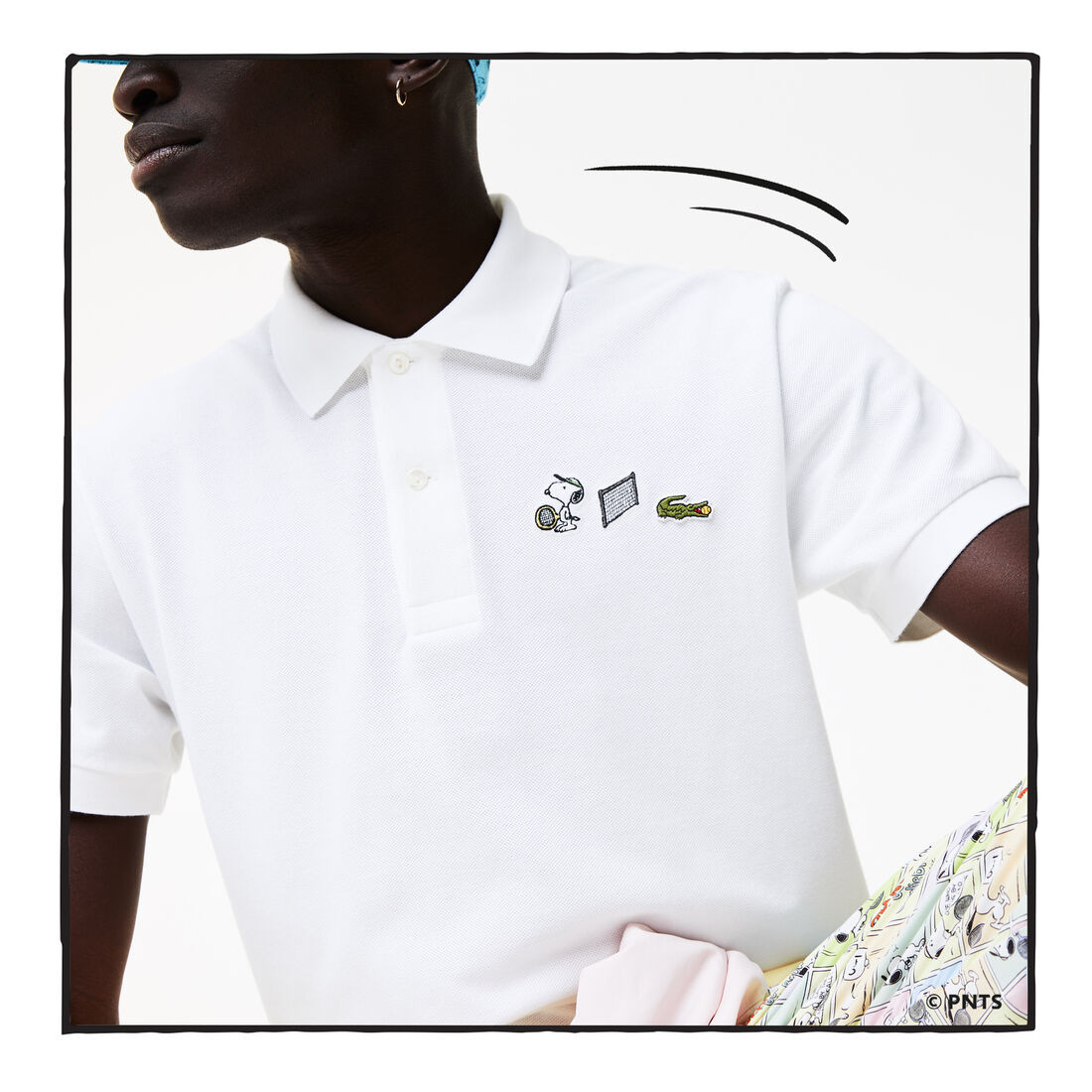 Men’s Lacoste X Peanuts Relaxed Fit Organic Cotton Polo (ภาพ: Lacoste)