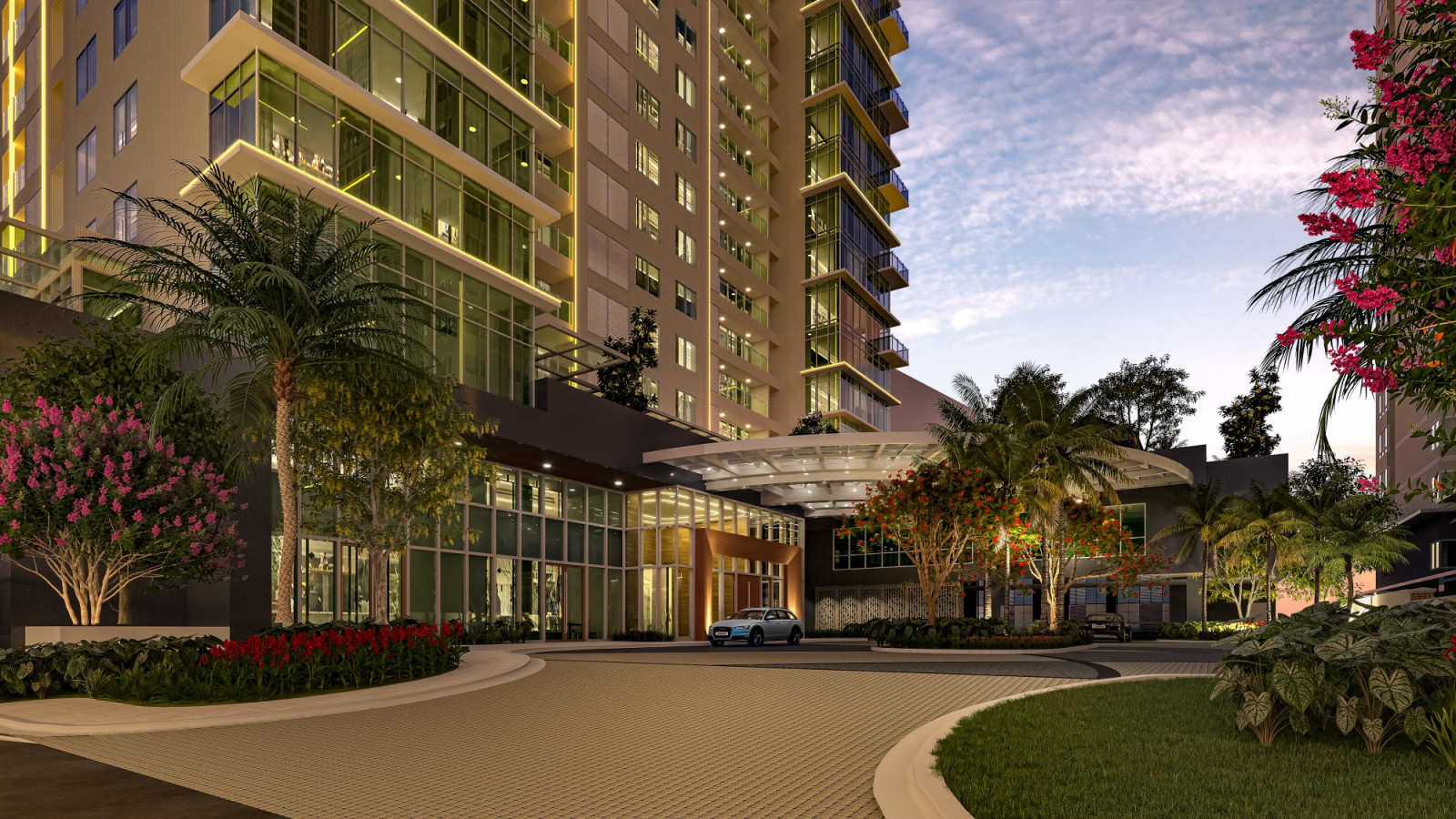 A driveway dressed to impress, where residents experience utmost convenience and a warm welcome each time (Photo: courtesy of Rockwell)