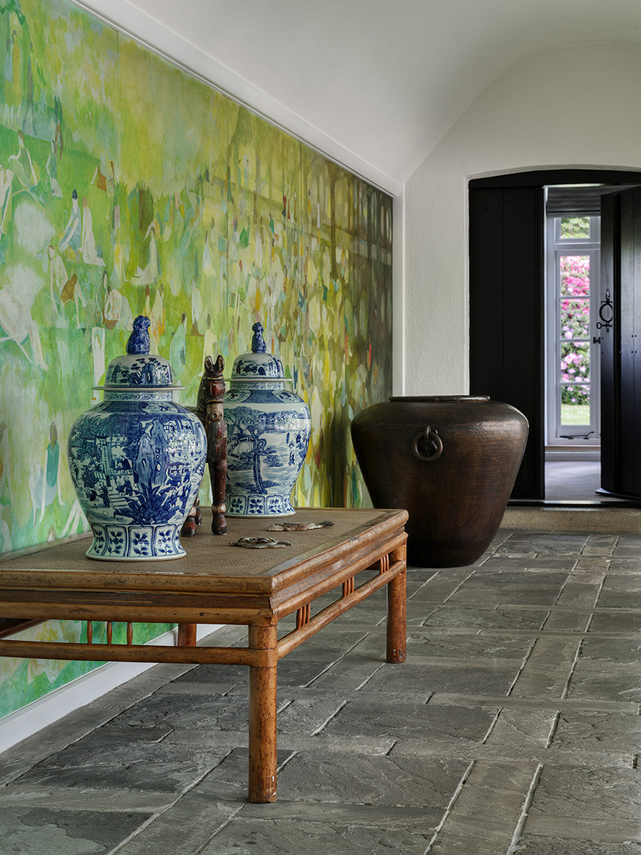 The details of an Arts and Crafts mansion in Buckinghamshire, England restored by the Tollgard Studio