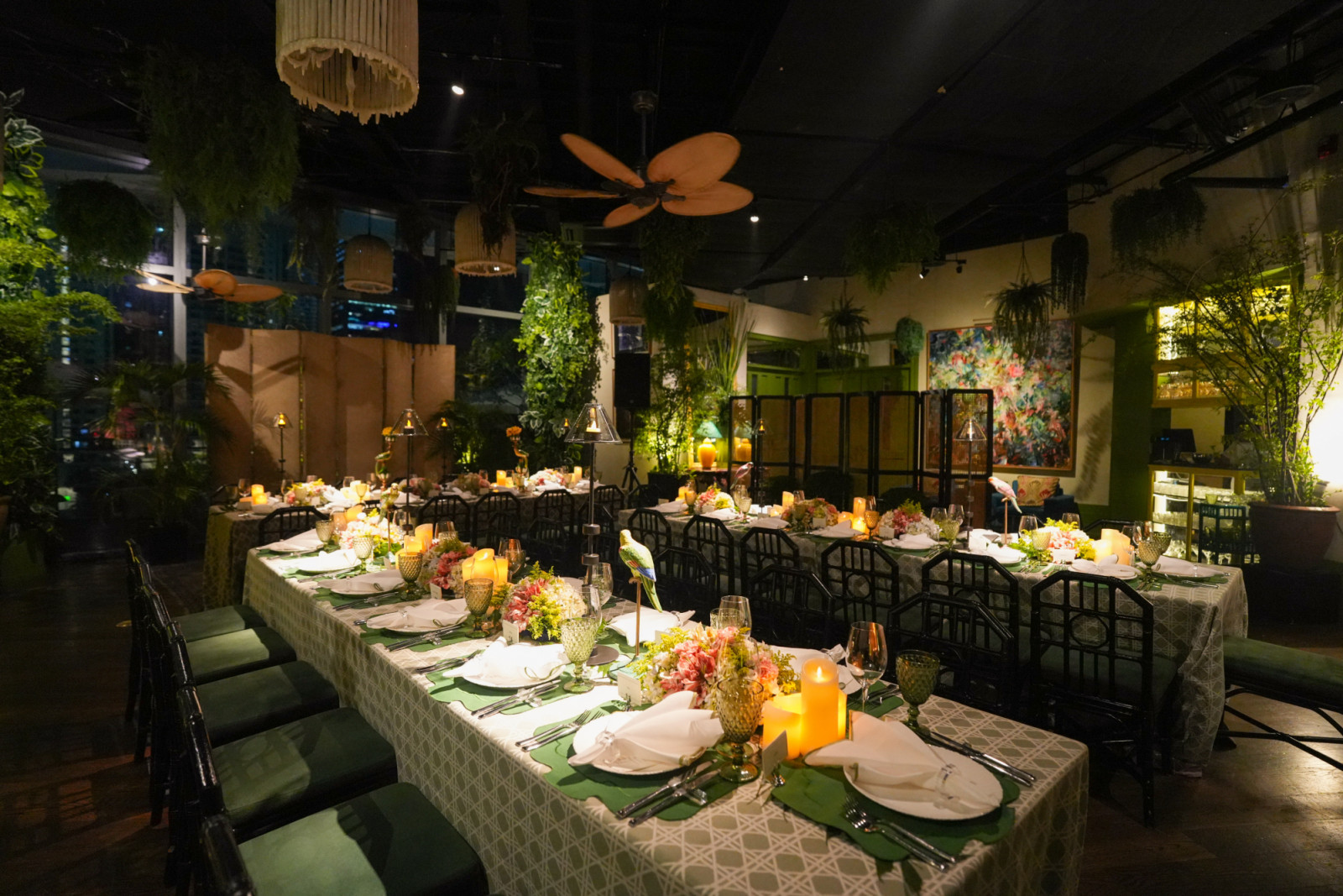 The elegant tablescape prepared at the Manila House