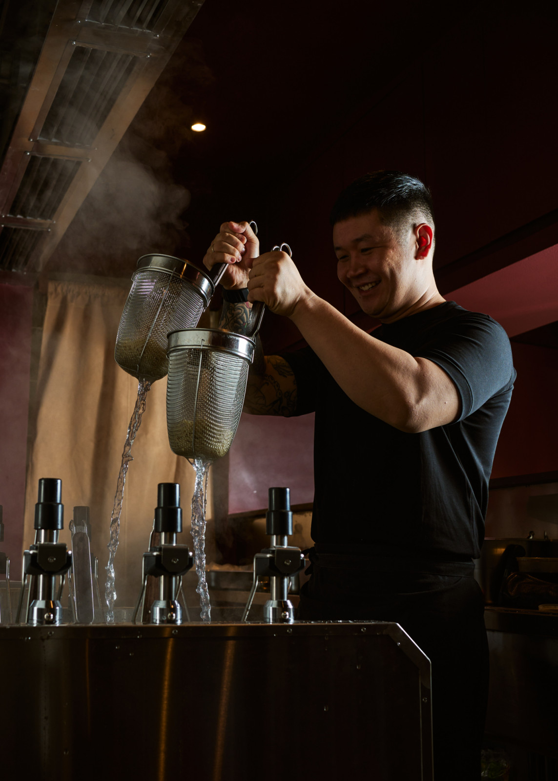 Mugen Ramenya by Jorge Mendez, serving hakata-style ramen and Japanese favourites from karaage to Wagyu chahan