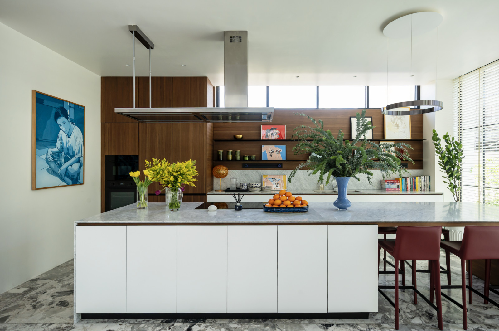 The kitchen is by Valcucine from their Forma Mentis range