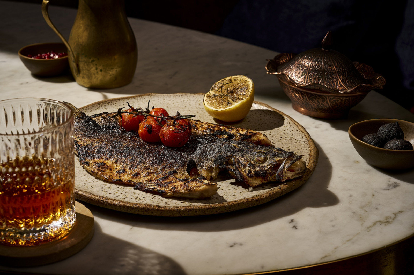 Grilled Mediterranean seabass (Photo: The Prince) best Middle Eastern restaurants Singapore