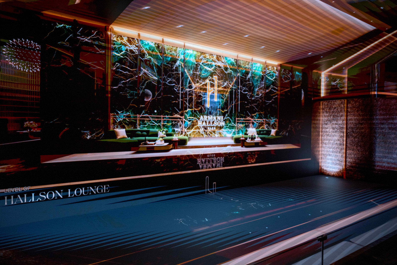 The Armani Hallson KLCC sales gallery features a first-of-its-kind interactive gallery