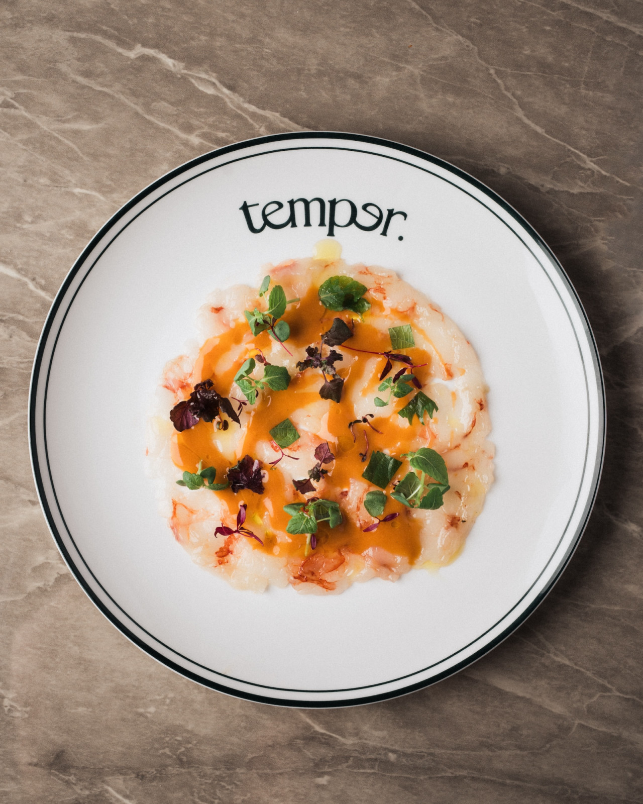 Argentinian red shrimp carpaccio by Nicolas Tam (Photo: Temper) temper tanjong pagar new restaurant wine bar cocktail bar