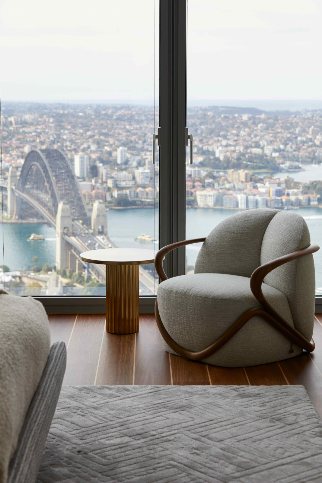The Giorgetti Hug armchair, designed by Rossella Pugliatti