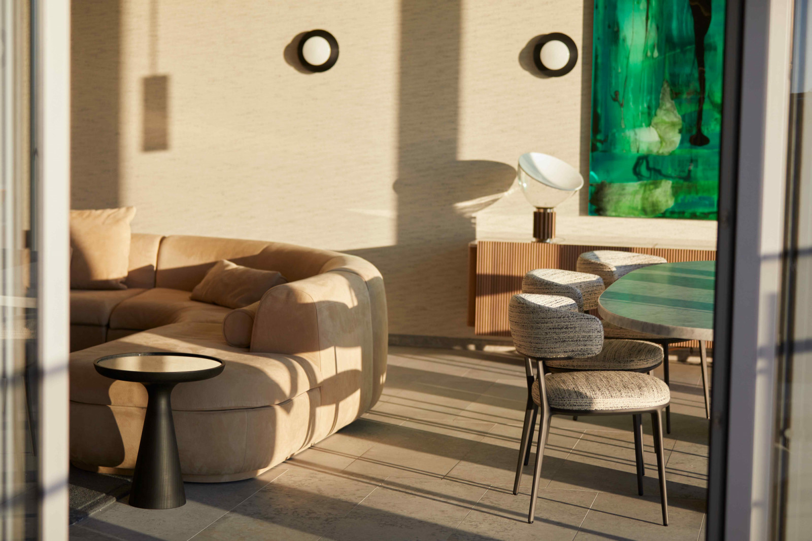 A layered mix of bespoke furniture pieces and designs from SPACE Furniture