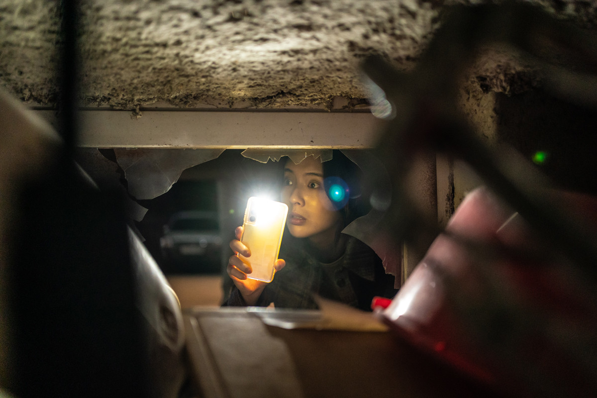 本片上映後話題不斷,榮登今年南韓最賣座驚悚電影冠軍寶座。(Photo:采昌國際多媒體《噪音殺機》劇照)