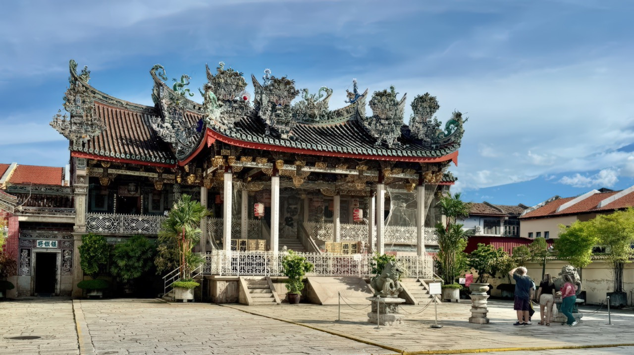 The ornate Khoo Kongsi temple, meticulously restored by Lawrence Loh Architects, sits at the heart of the compound where Chan spent his formative years as part of a multigenerational community
