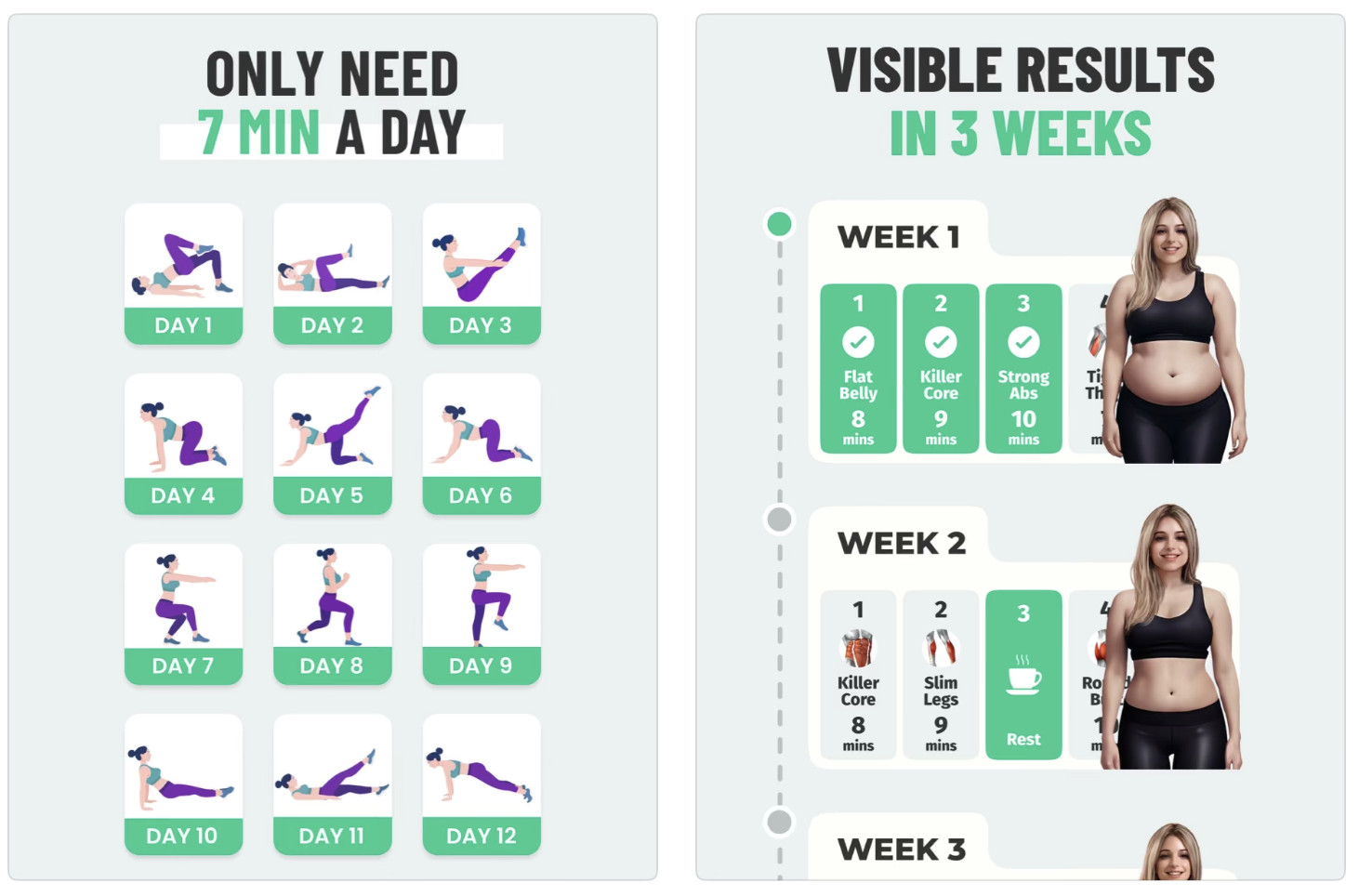 7 Minute Workout features simple exercise that travellers can do for seven minutes a day. (Photo: App Store)