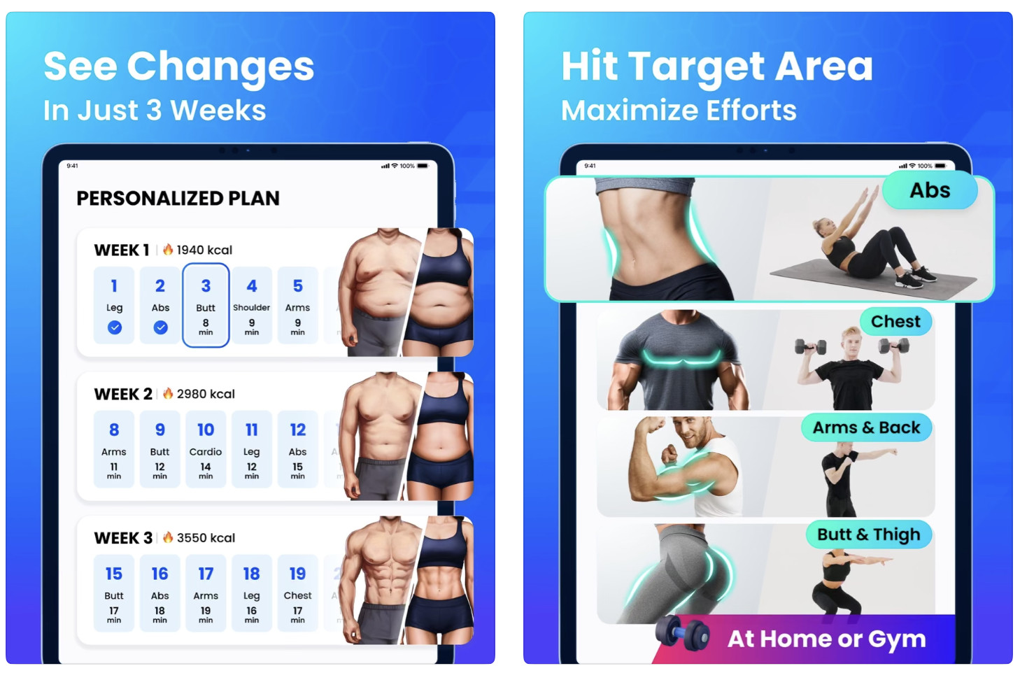 Home Workout features personalized body weight exercises that can be done anywhere. (Photo: App Store)