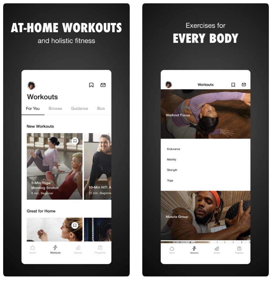 Nike Training Club features a wide range of workouts curated by athletes and trainers. (Photo: App Store)