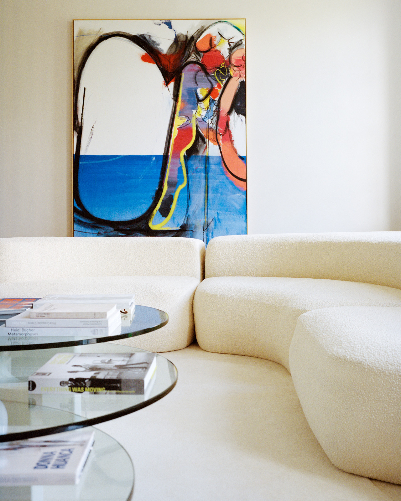 Daniel Richter’s work remains a constant centrepiece in Lawrence Van Hagen's living room in his London home
