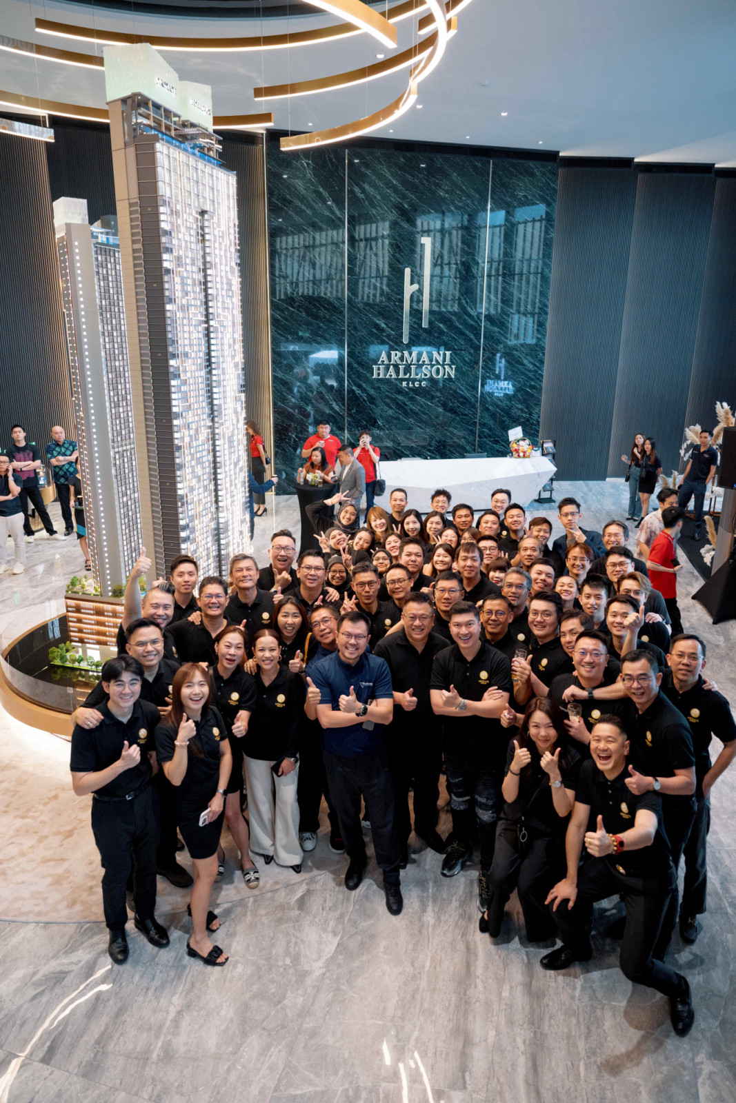 All smiles from the Armani Group