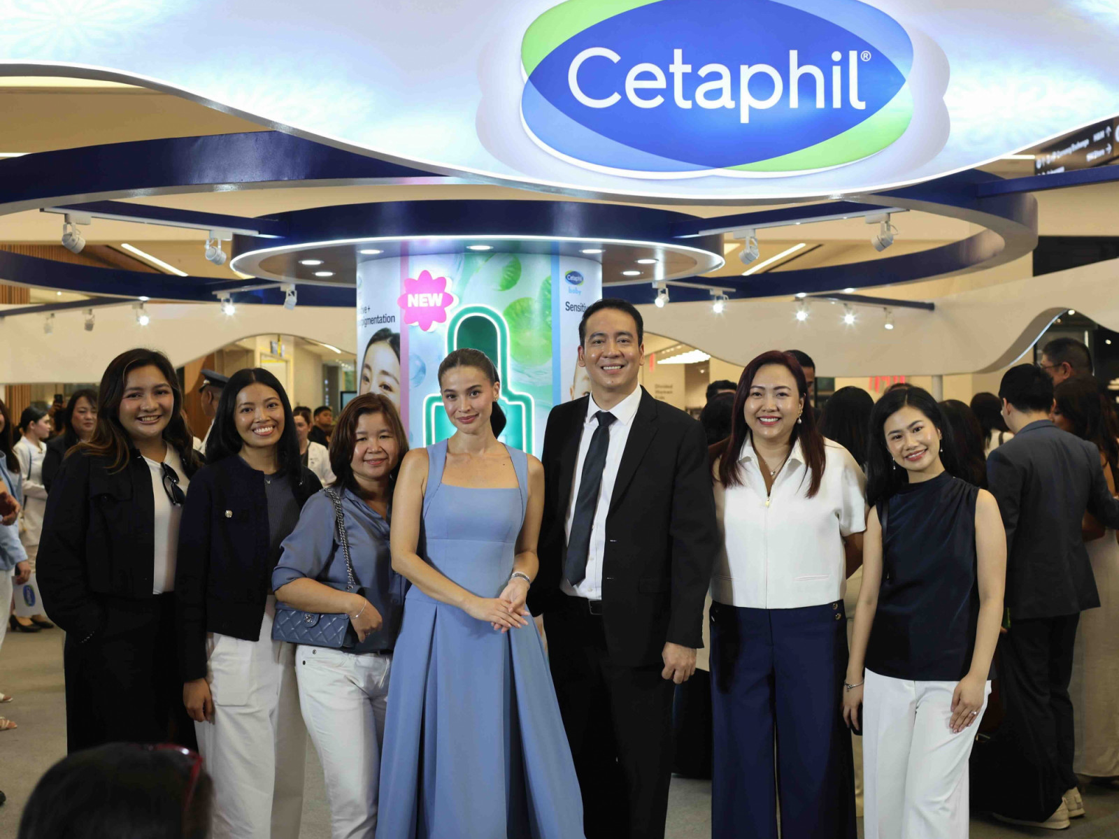 Cetaphil Brand Ambassador, Anne Curtis-Smith, with the Galderma Philippines team