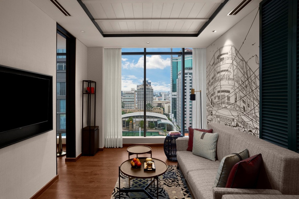 The suite is designed to evoke the charm of old Saigon