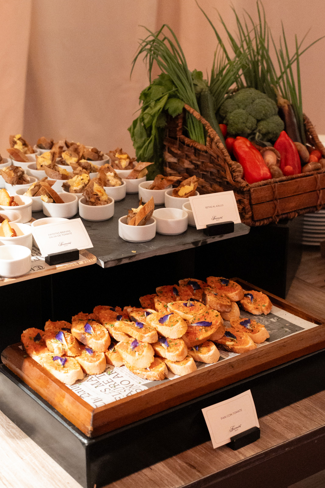 Delicious canapés prepared by the Raffles team for the Tatler Homes Design Awards 2025 in the Philippines