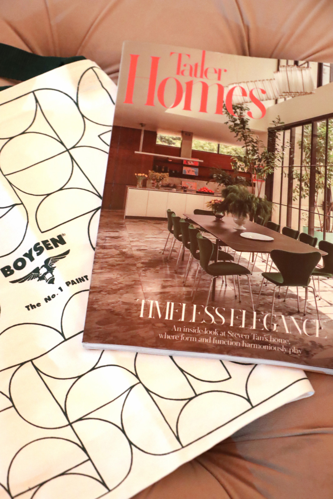 The newest edition of Tatler Homes on display at the Tatler Homes Design Awards 2025 in the Philippines