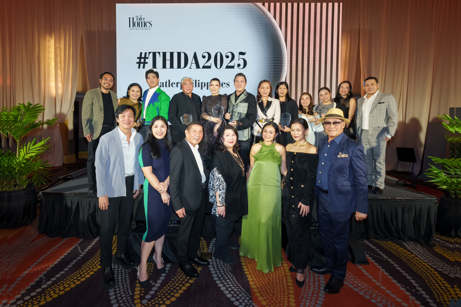 Winners, judges, and the editorial team of Tatler at the Tatler Homes Design Awards 2025 in the Philippines
