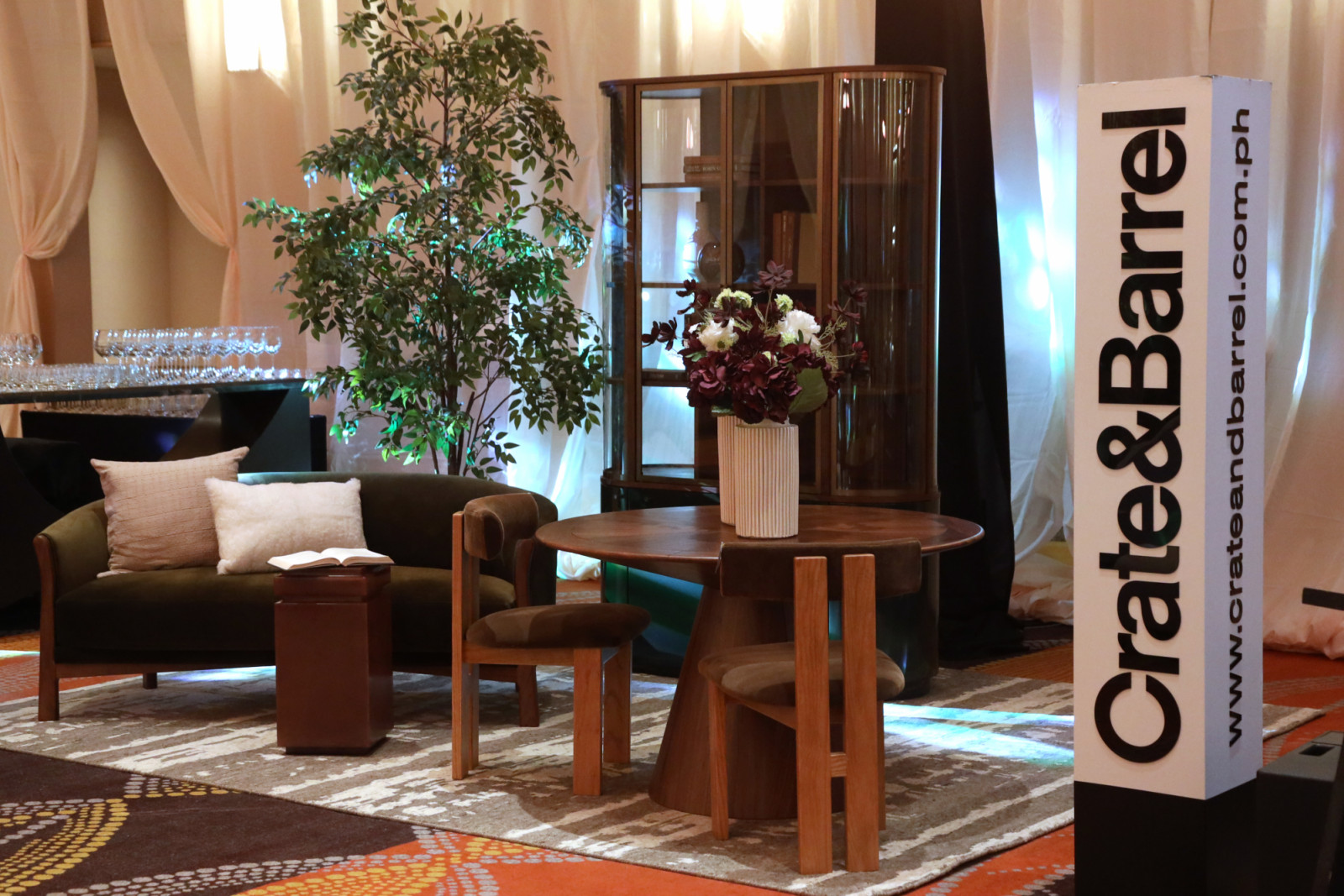 Crate & Barrel's booth at the Tatler Homes Design Awards 2025 in the Philippines
