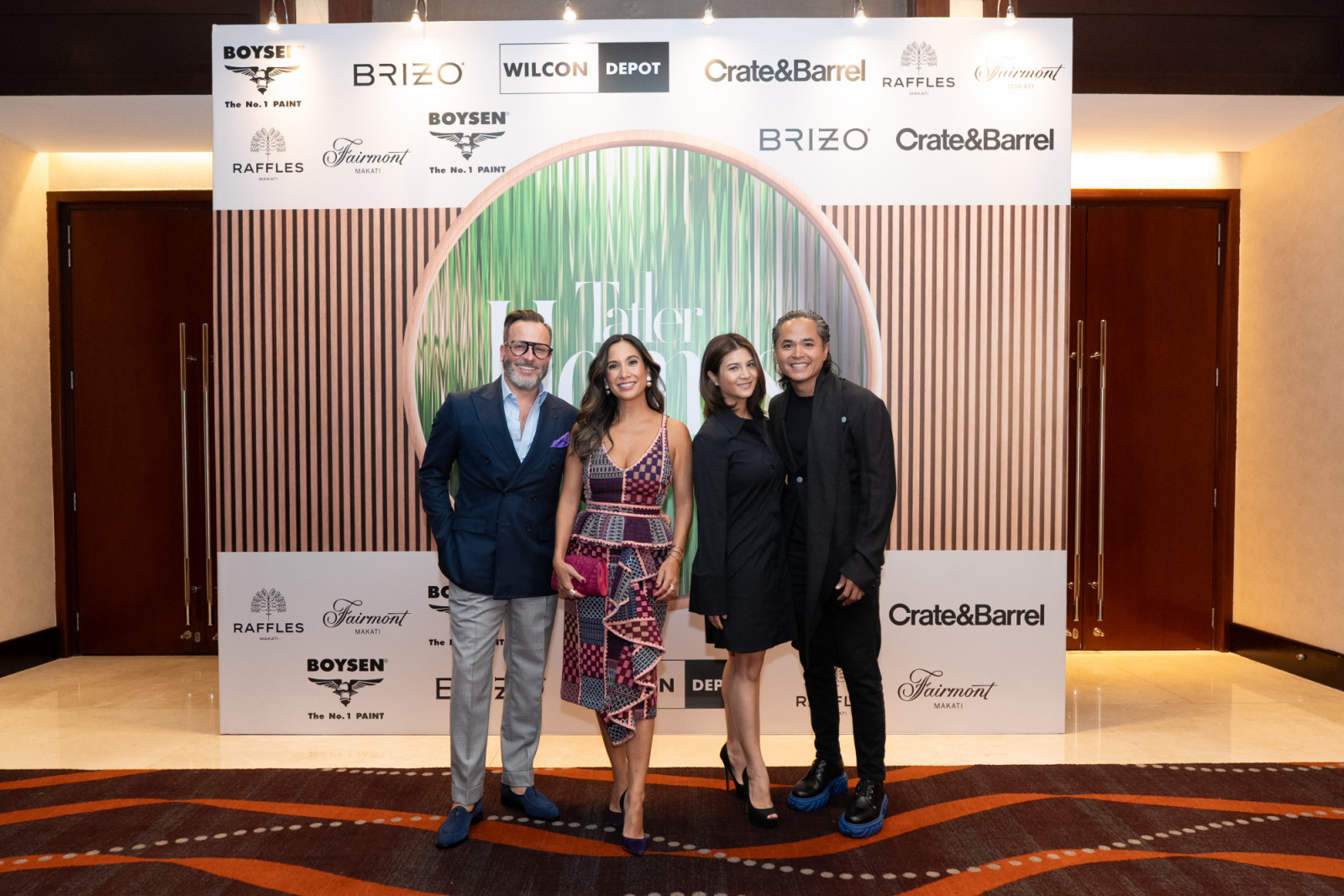 Scott A Woodward, Stephanie Zubiri, Nikki Buensalido and Jason Buensalido at the Tatler Homes Design Awards 2025 in the Philippines