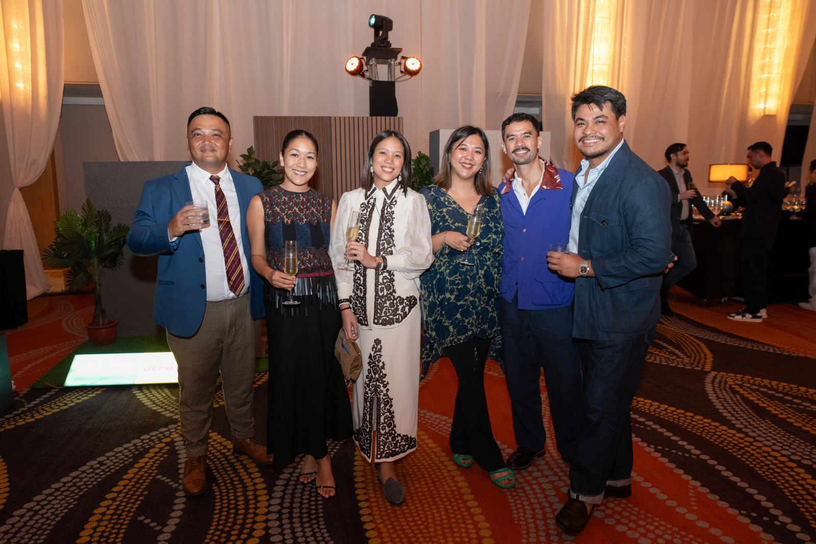 Dax Garcia, Fel Garcia, Maica Salud Tady, Eustacia Rodriguez, Carlos del Prado and Miguel Santos at the Tatler Homes Design Awards 2025 in the Philippines
