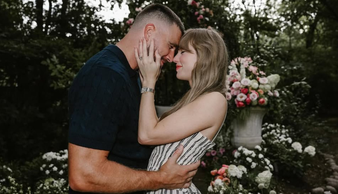 Taylor Swift with beau Travis Kelce (Photo: courtesy of Instagram / Taylor Swift)