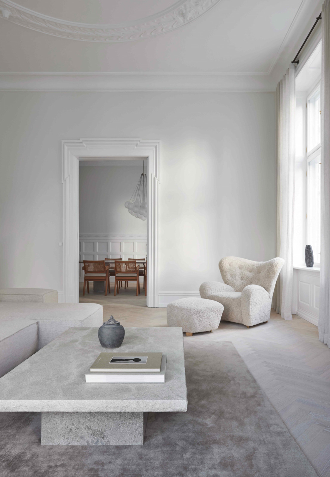 Furniture pieces in a soft, warm palettes for a cosy atmosphere