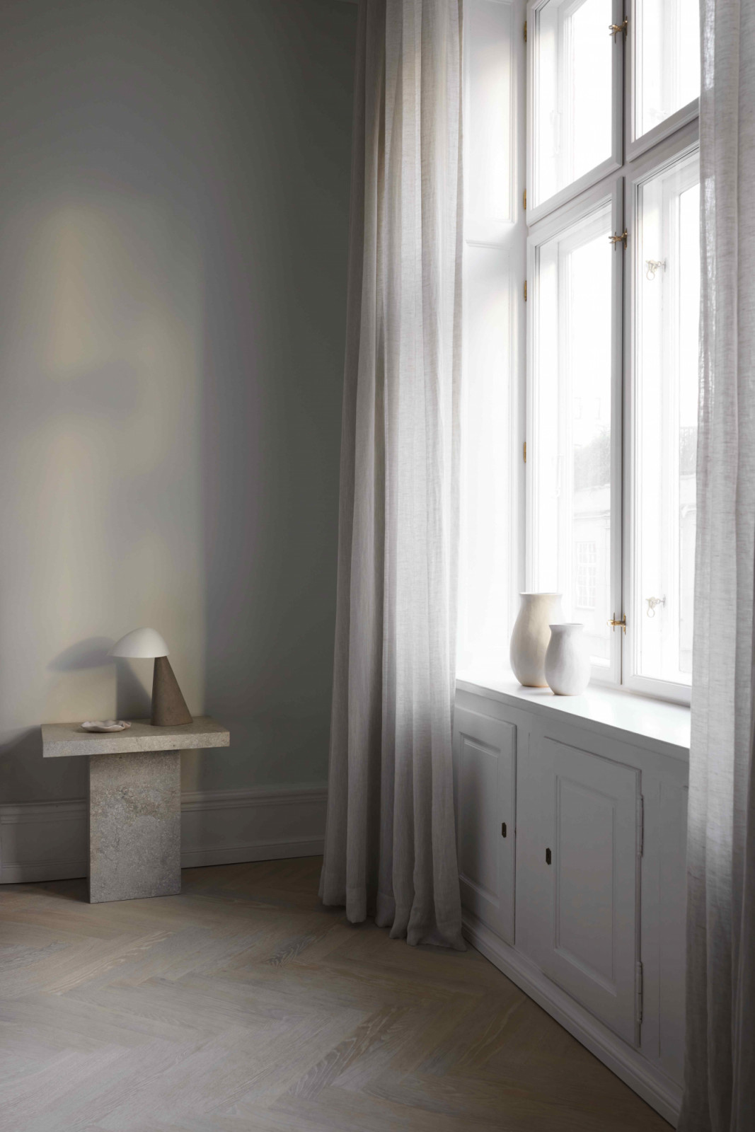 Natural light illuminates each intentional element in the room