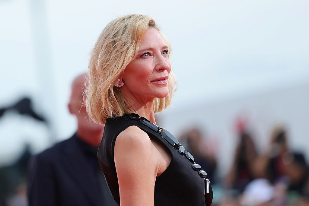 Cate Blanchett attends the “La Grazia” red carpet in an Armani Privé gown during the 82nd Venice International Film Festival. (Photo: Vittorio Zunino Celotto / Getty Images)