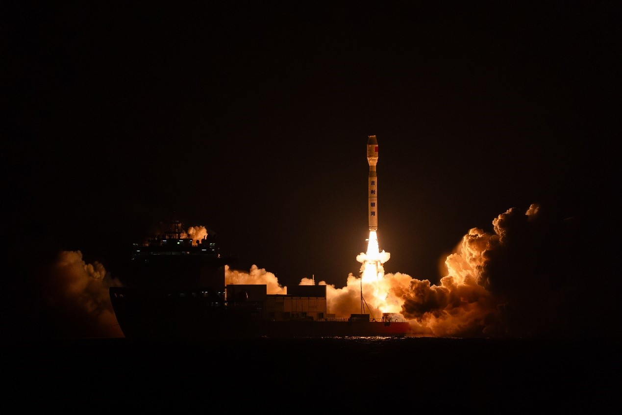 Geespace, the commercial aerospace subsidiary of Chinese car manufacturer Geely, launches a rocket with 11 low Earth orbit satellites onboard to expand its global IoT coverage (Photo: Geespace)