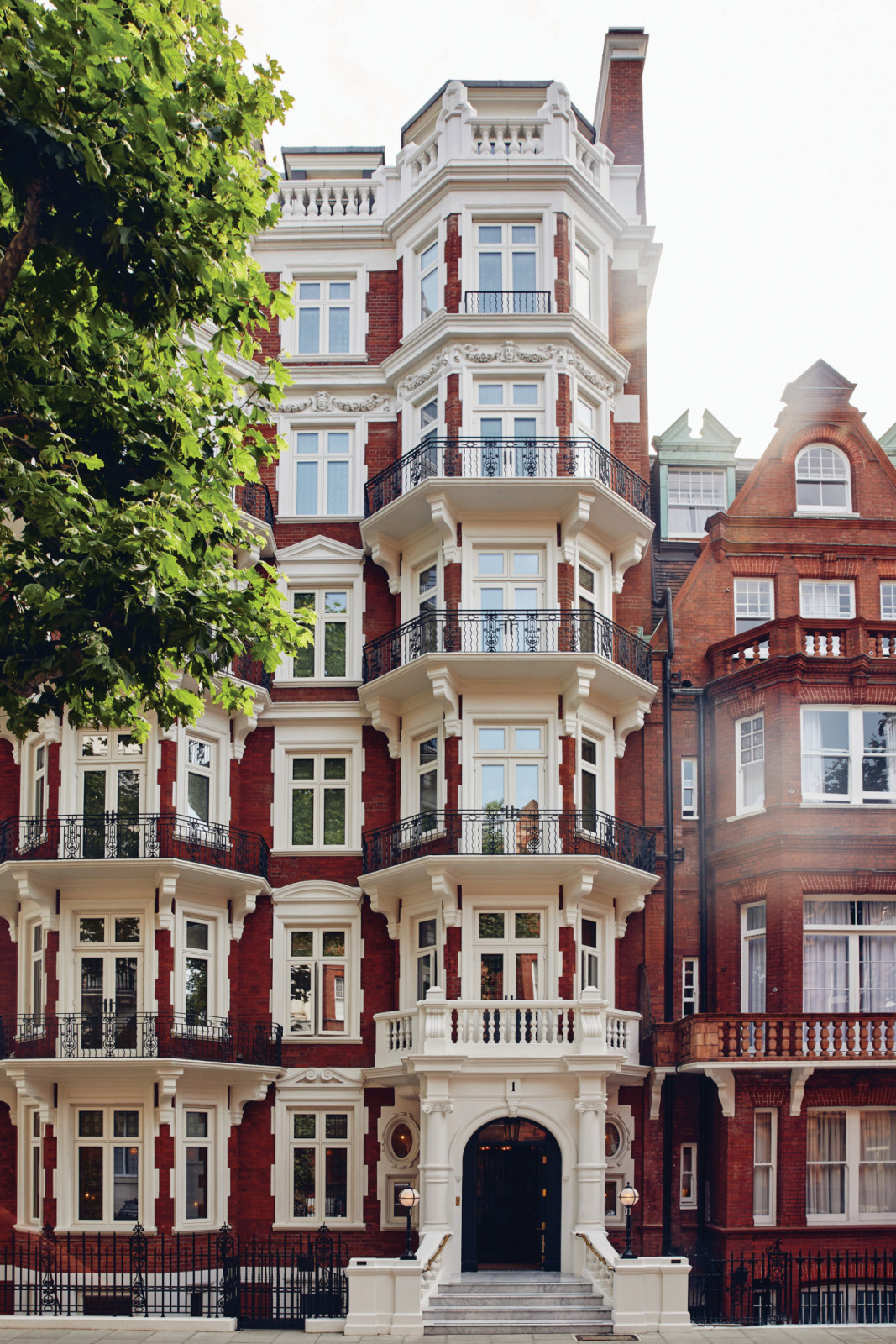 At Sloane’s facade in 1 Sloane Gardens, London, England
