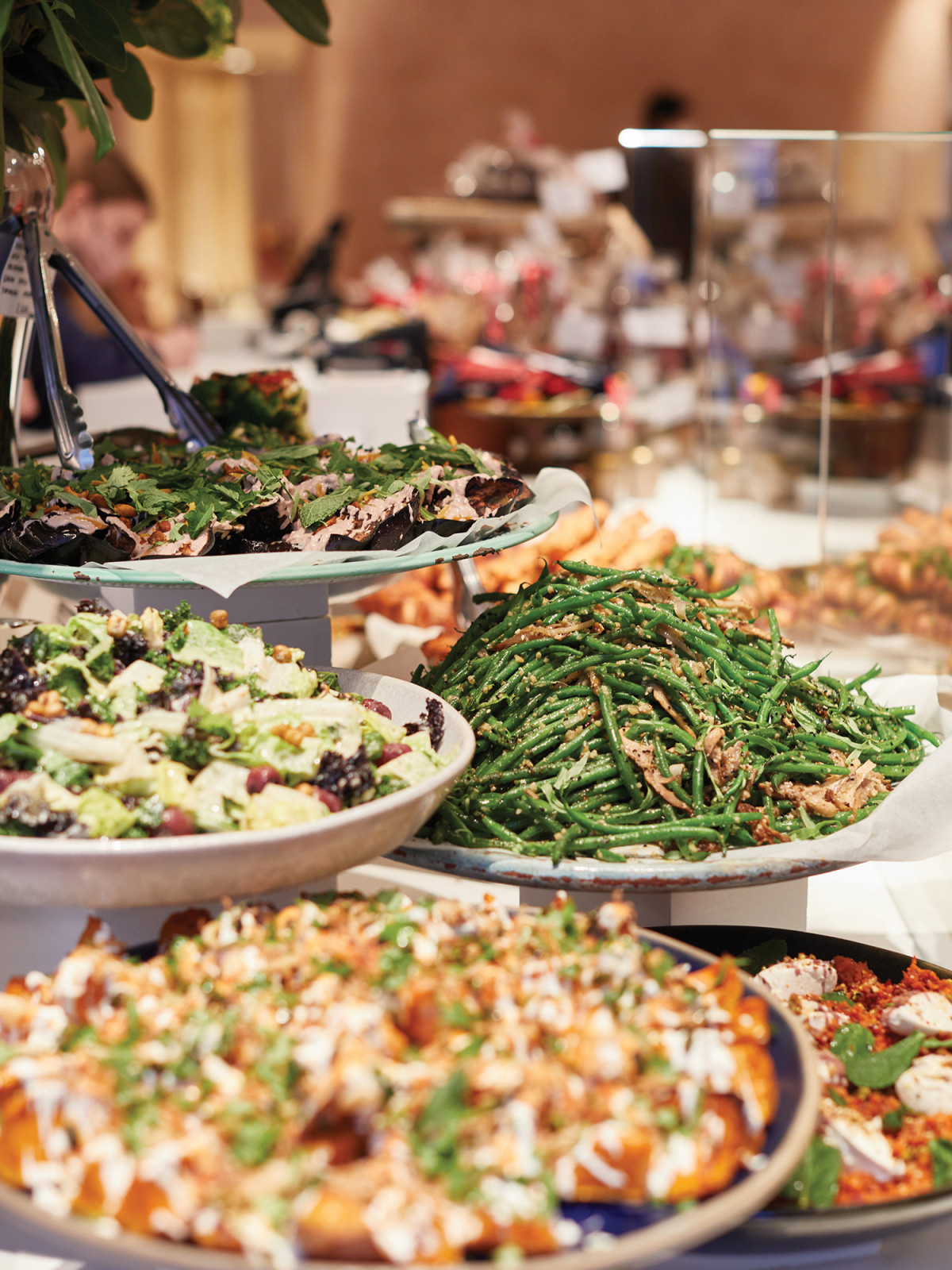 A melange of dishes at Ottolenghi in London, England