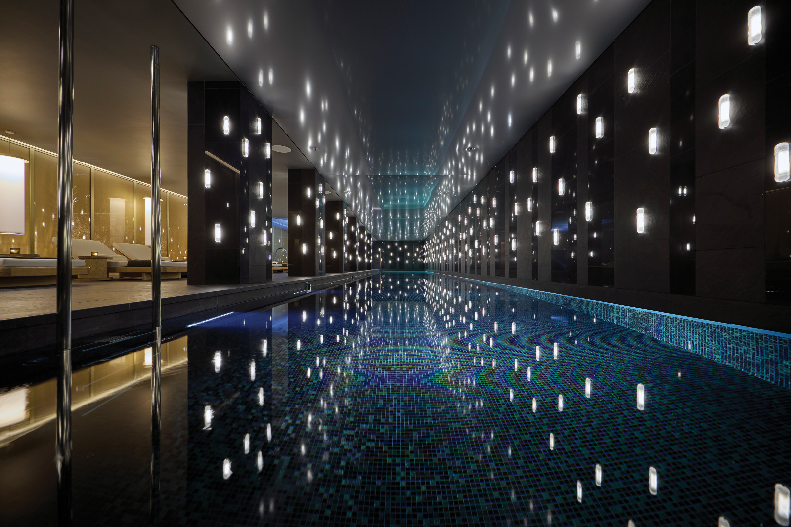The pool at the Mandarin Oriental Mayfair in London, England