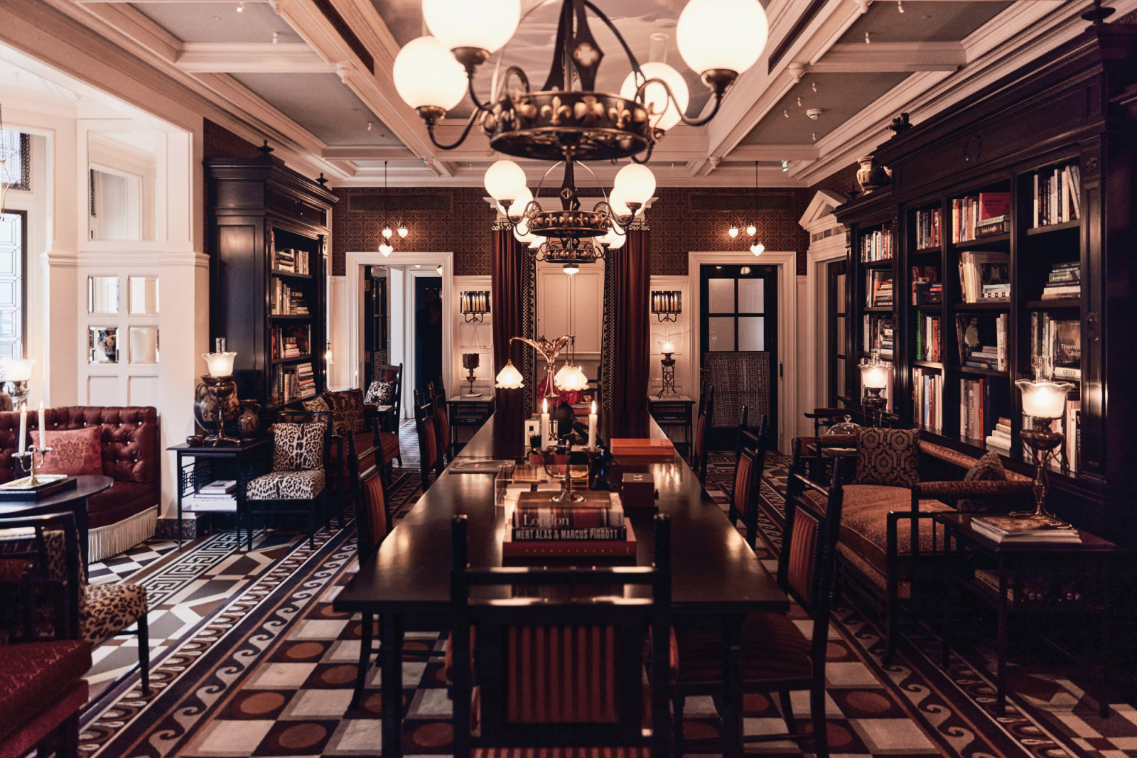 At Sloane’s evocative interiors in London, England