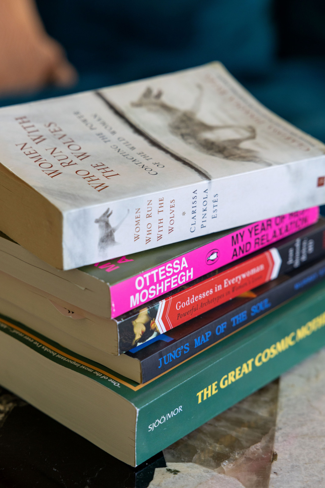 Stephanie Zubiri's book collection on display in her home