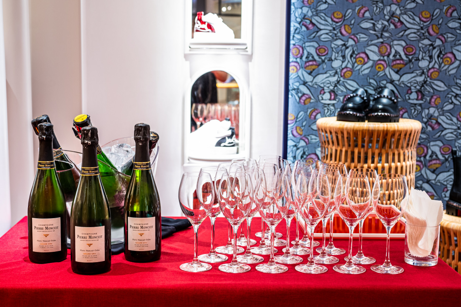 Guests also mingled over Pierre Moncuit champagne
