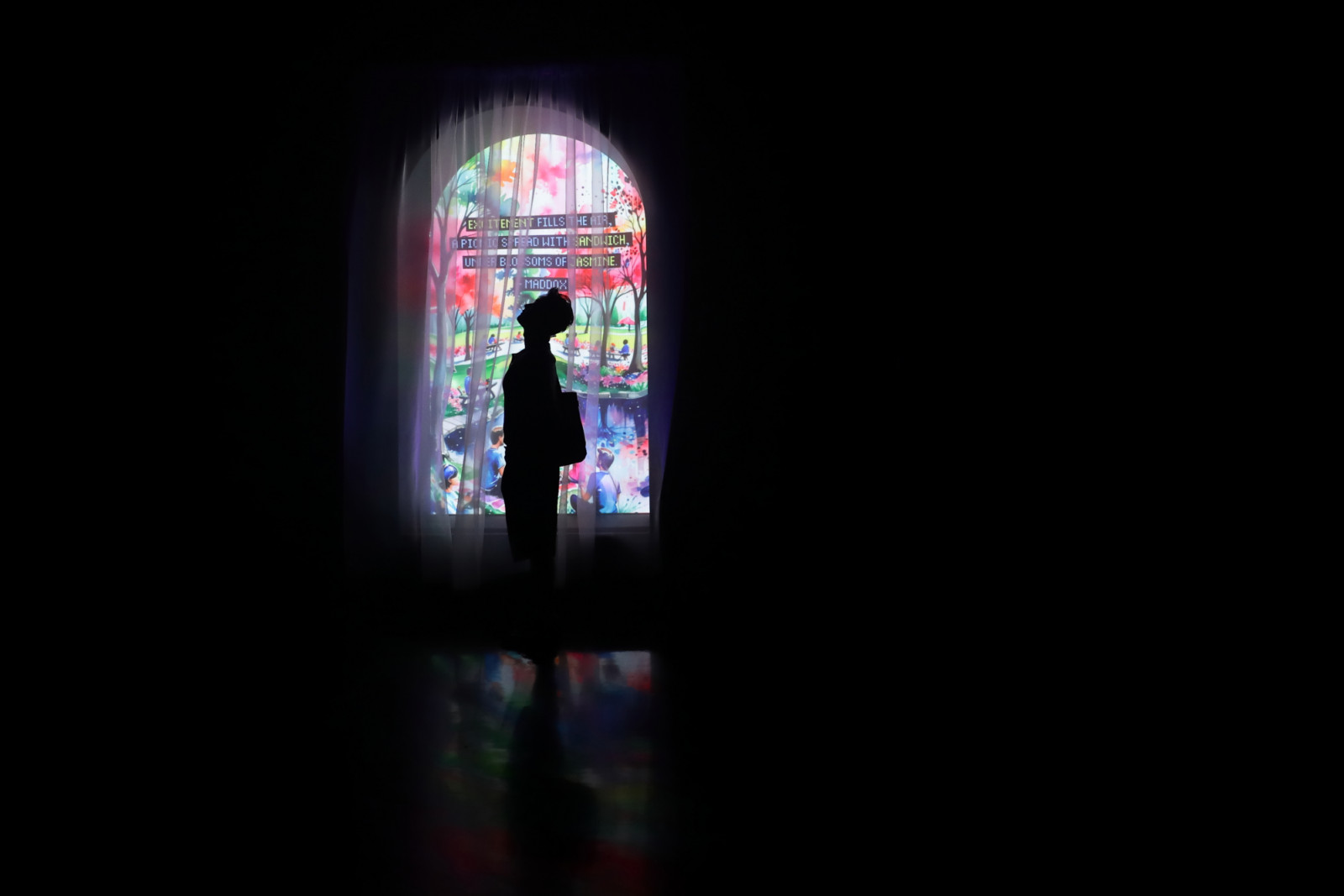 A visitor poses at ‘Mirror Mirror: Journey Into the Mind’ at the ArtScience Museum in Singapore (Photo: Getty Images) (sg culture pass how/where to spend)