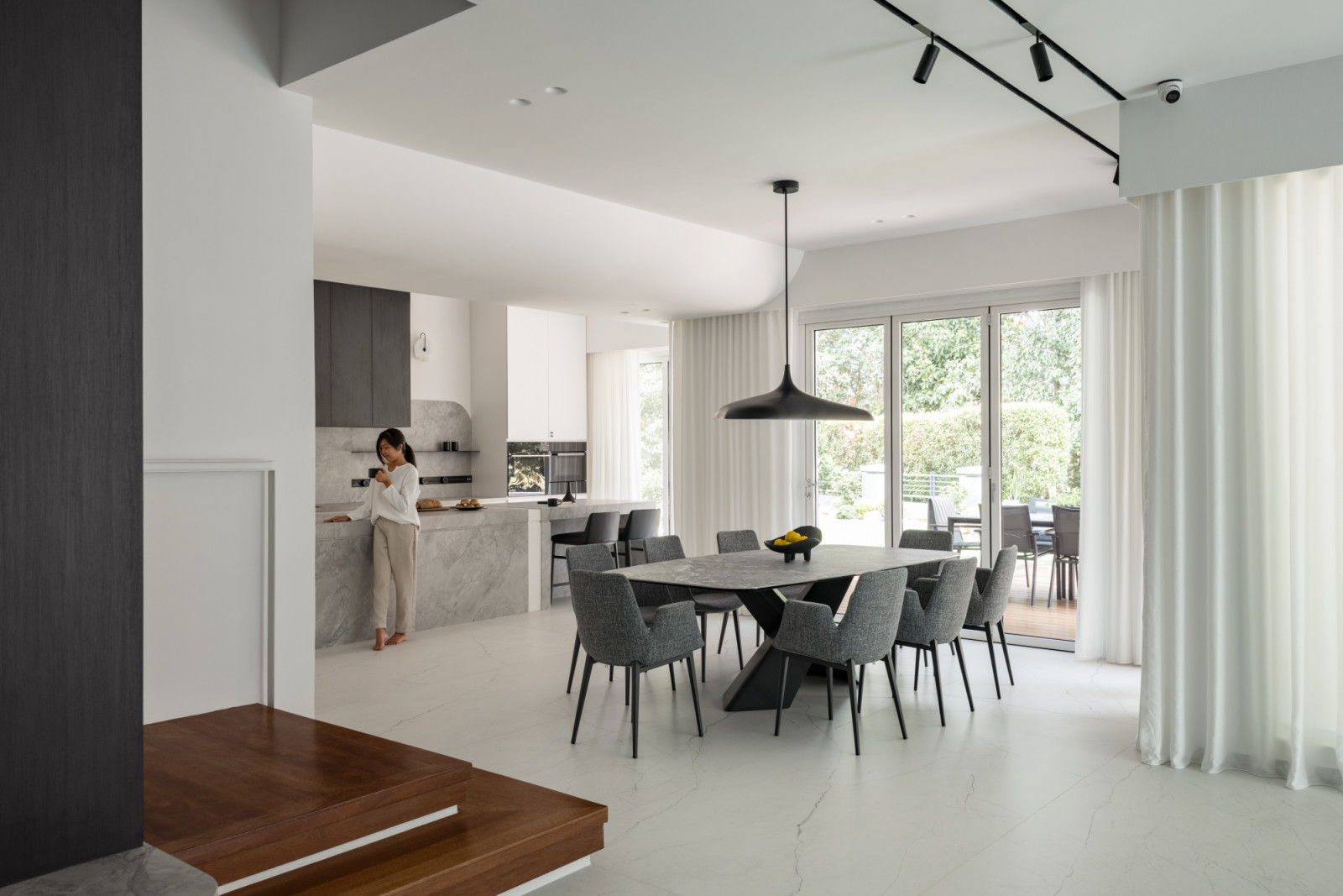 This view captures the complete open-plan ground floor